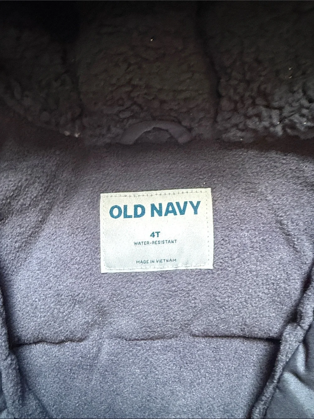 Old navy Kids' Hooded fleece lined Winter Coat - Navy